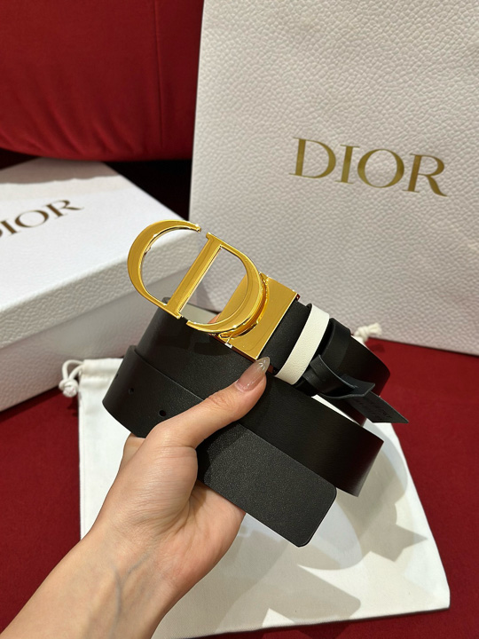 디올 벨트 - 리버시블 3CM 