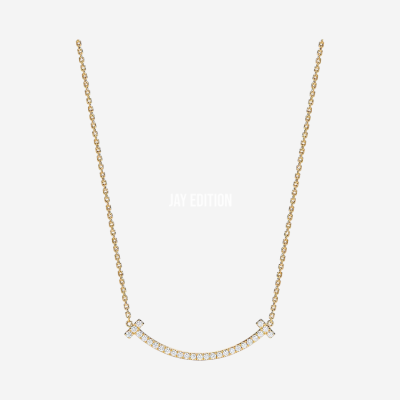 티파니 스마일 파베 펜던트 미디움