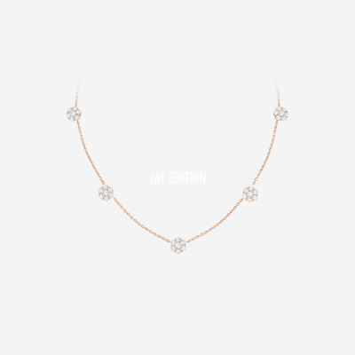 반클리프 플로레드 네크리스 5 플라워