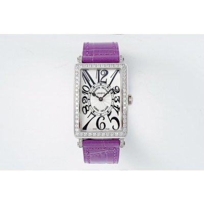 프랭크뮬러 롱아일랜드 로즈골드 금통 퍼플스트랩