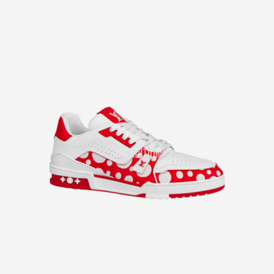 루이비통 x 야요이 쿠사마 LV 트레이너 스니커즈 레드