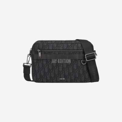 디올 사파리 맥시 자카드 오블리크 남성 크로스 메신저백