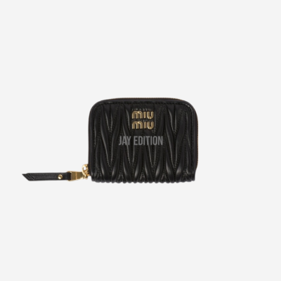 미우미우 마테라쎄 나파 가죽 동전 지갑