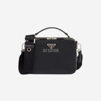 프라다 브리크 사피아노 레더 숄더백