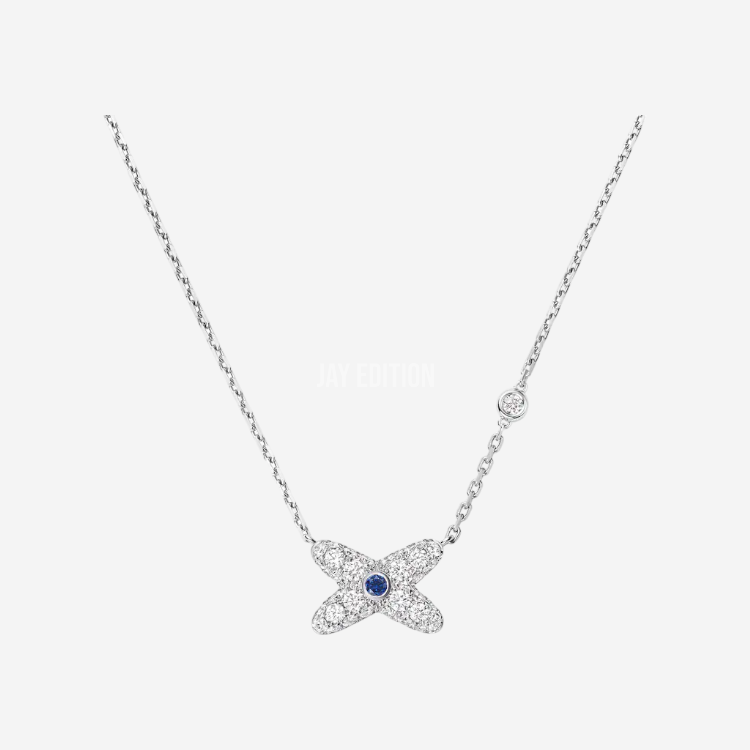 쇼메 주드리앙 사파이어 화이트 골드 네크리스 