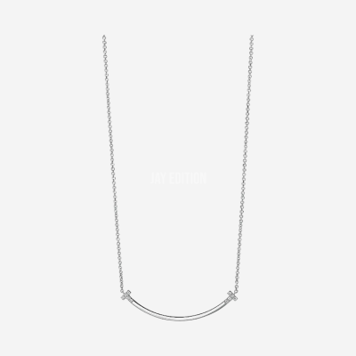 티파니 스마일 부분  파베 팬던트 스몰