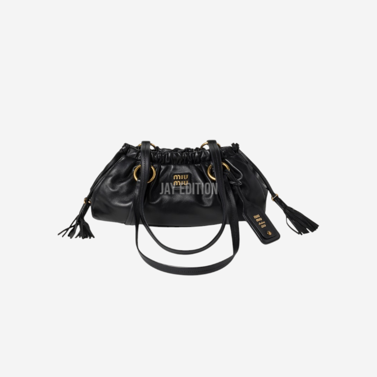 미우미우 조이 나파 가죽 백 