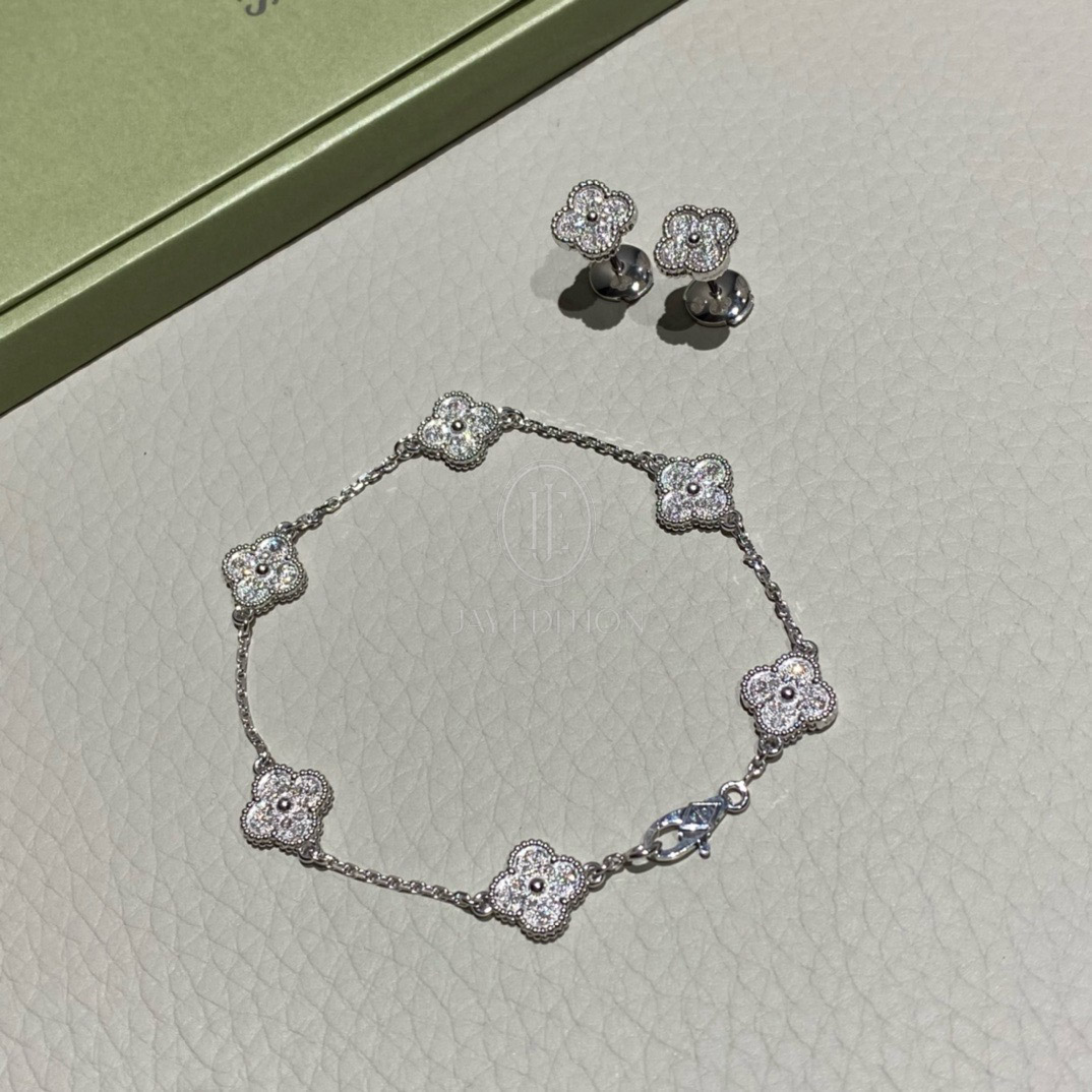 반클리프 스위트 알함브라 6P 다이아 브레이슬릿 (문의)