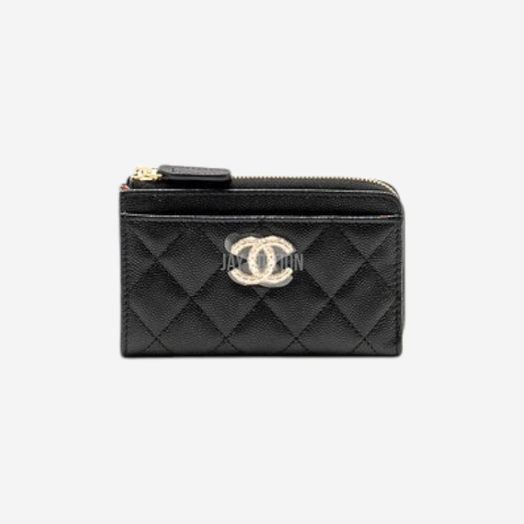 샤넬 클래식 지퍼 카드 홀더 
