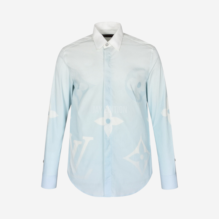 루이비통 그라데이션 프린트 셔츠
