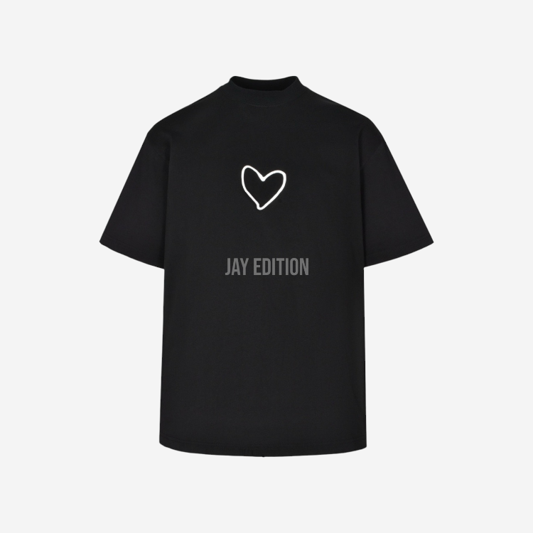 발렌시아가 하트 로고 티셔츠