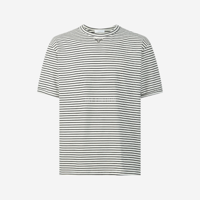 프라다 삼각로고 코튼 티셔츠