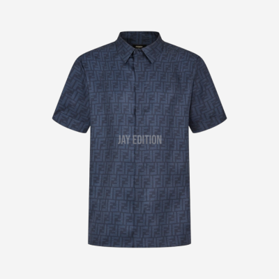 펜디 셔츠 실크 네이비