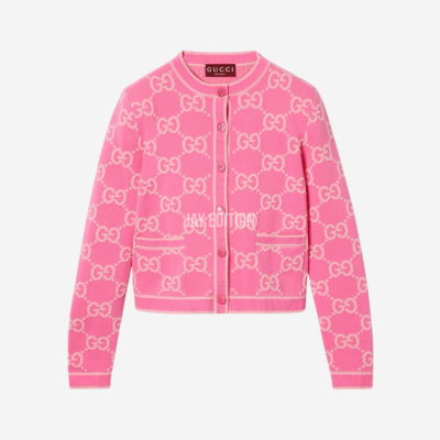 구찌 GG 코튼 자카드 가디건