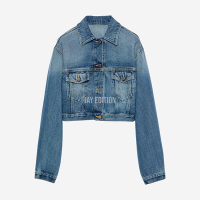 프라다 데님 블루종 자켓