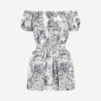 디올 리비에라 플레어 쇼트 드레스