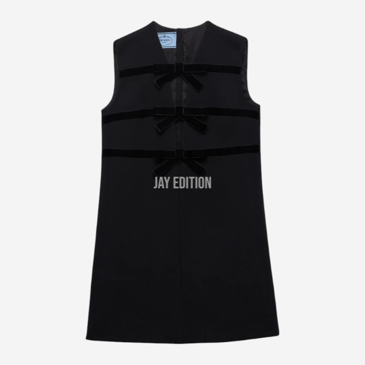 프라다 나테 미니 드레스 블랙