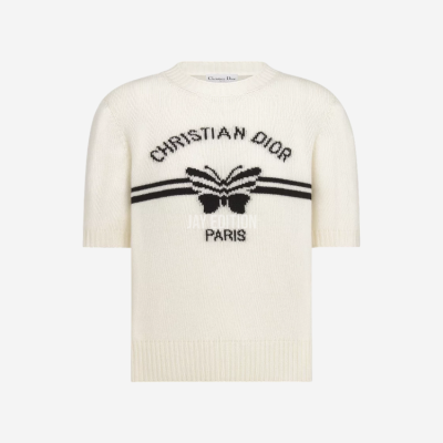 디올 화이트&블랙 Christian Dior Papillon 스웨터