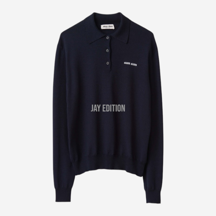 미우미우 캐시미어 폴로 스웨터