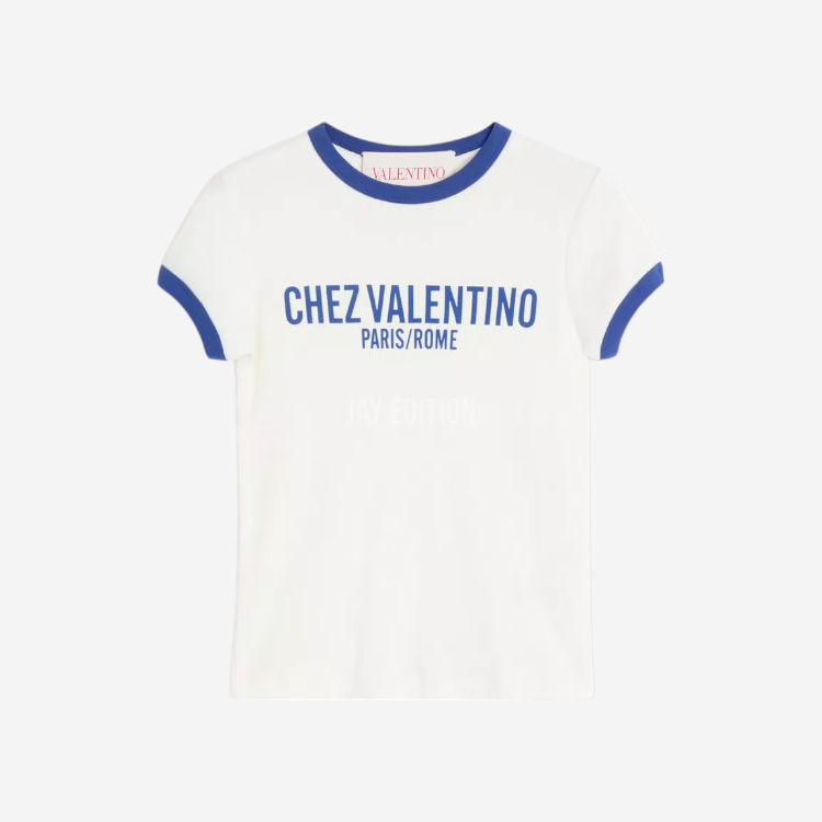 발렌티노 저지 코튼 티셔츠