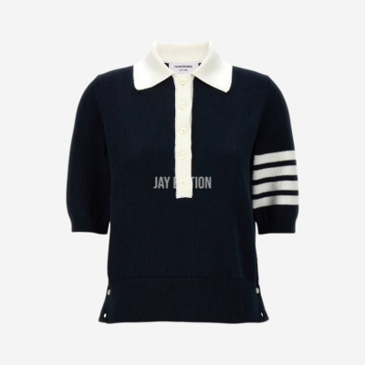 톰브라운 헥터 4바 폴로 니트