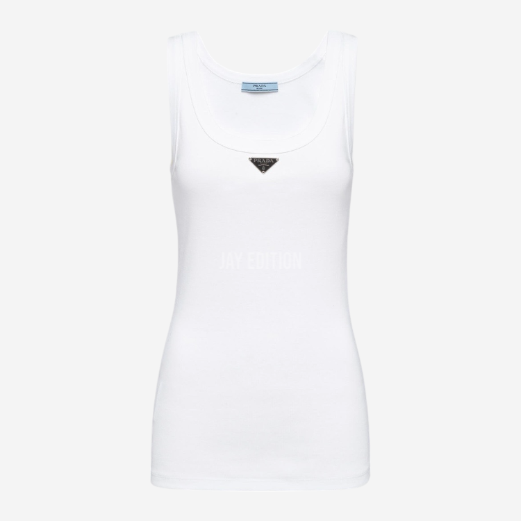 프라다 립 니트 저지 탱크 탑