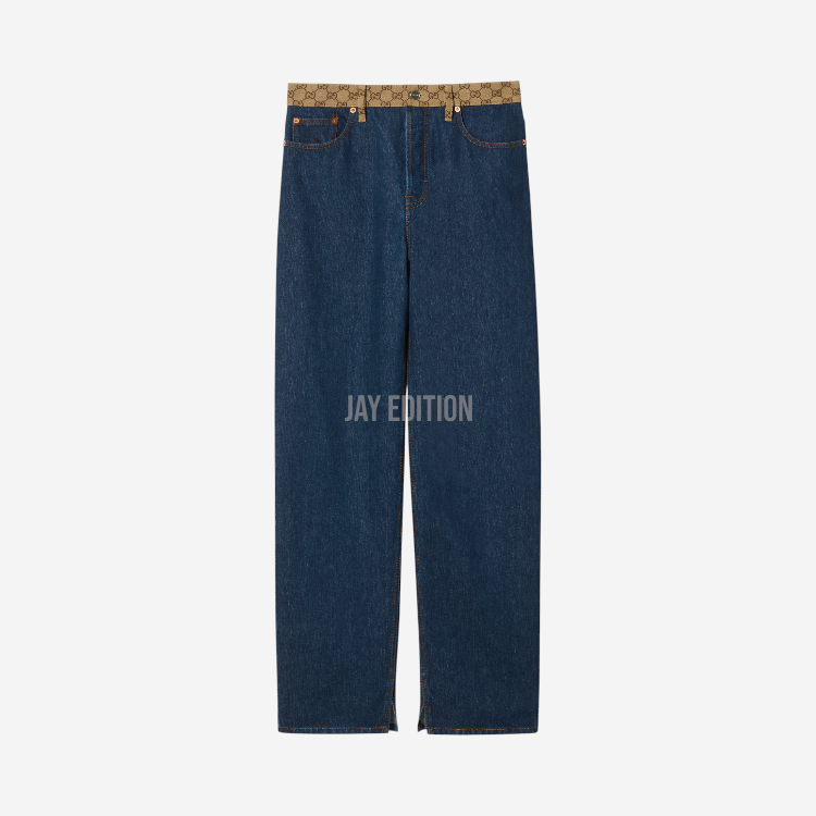 구찌 보이프렌드 핏 데님 팬츠