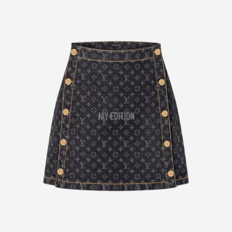 루이비통 모노그림 데님 미니 스커트