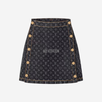 루이비통 모노그림 데님 미니 스커트