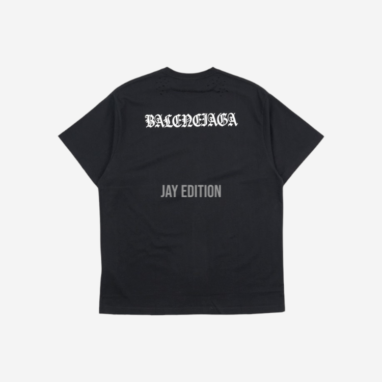 발렌시아가 백 로고 티셔츠