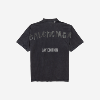 발렌시아가 페인티드 미디엄 핏 티셔츠