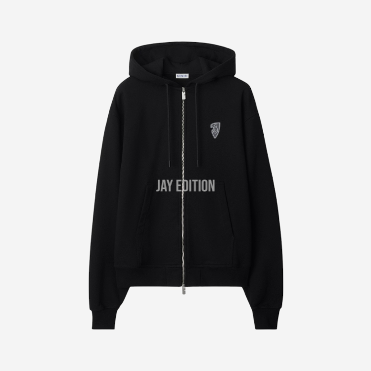 버버리 EKD 코튼 지퍼 후드 티셔츠