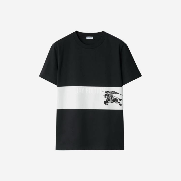 버버리 스트라이프 코튼 티셔츠