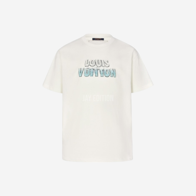 루이비통 그라데이션 구슬 모노그램 반팔 티셔츠