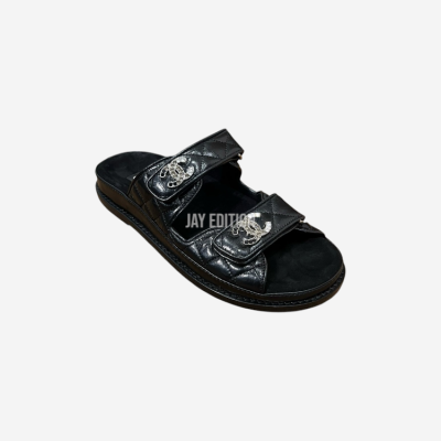 샤넬 CC 로고 벨크로 슬리퍼