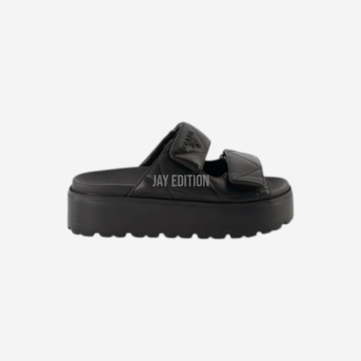 프라다 퀼티드 나파 가죽 뮬