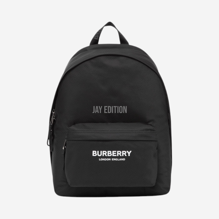 버버리 로고 프린트 나일론 백팩