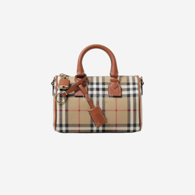 버버리 미니 체크 볼링 백