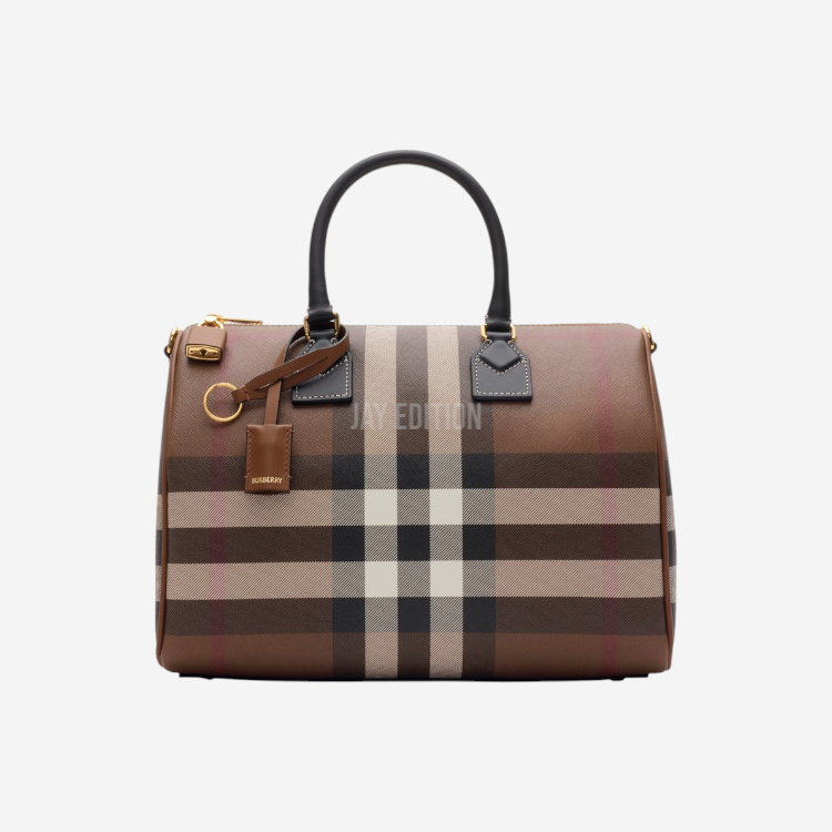 버버리 체크 볼링 백 스몰 / 미듐