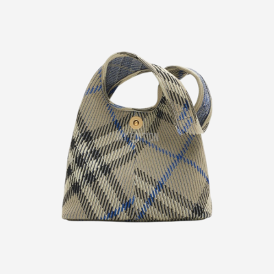 버버리 스몰 체크 니트 숄더 백