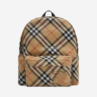 버버리 체크 프린트 백팩