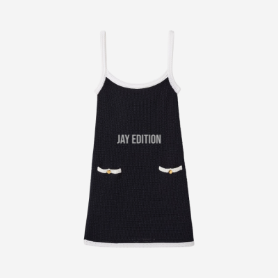 구찌 파인 코튼 드레스