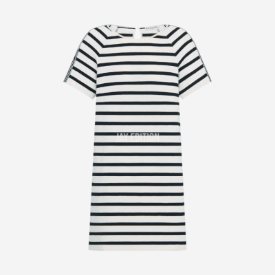 디올 모티브 코튼 니트 쇼트 드레스