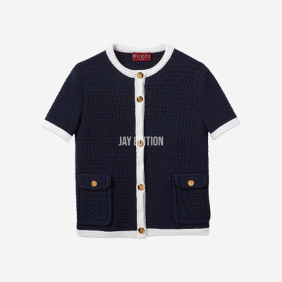 구찌 파인 코튼 가디건