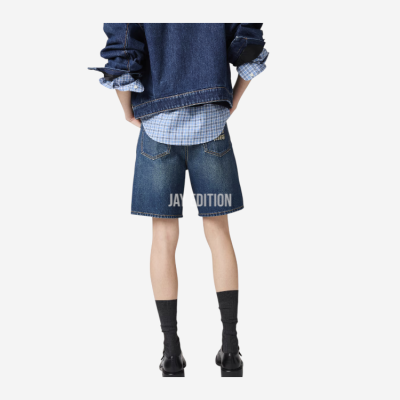 미우미우 워싱 데님 버뮤다