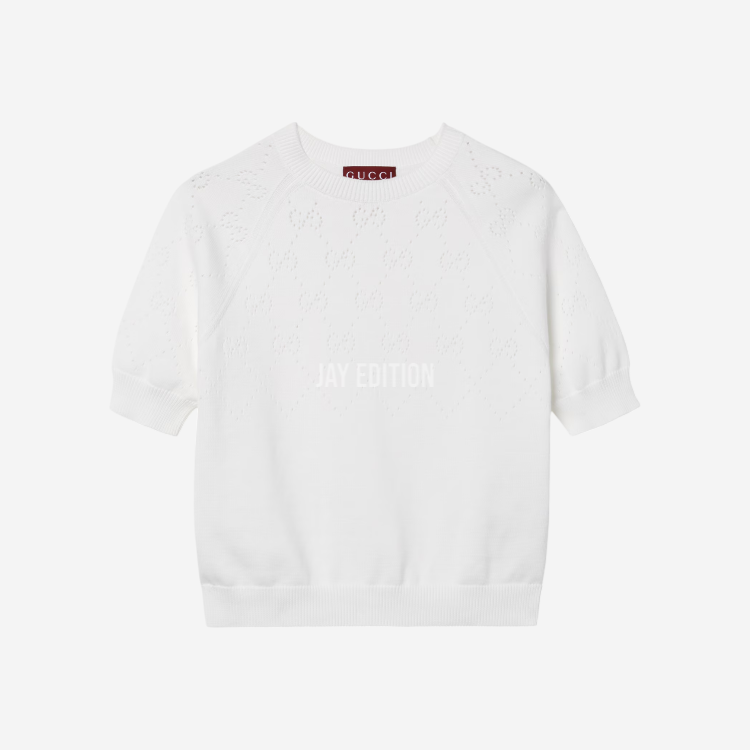 구찌 GG 코튼 크루넥 탑