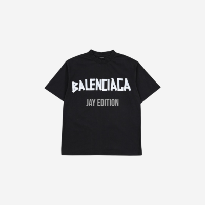 발렌시아가 뉴 테이프 타입 미디엄 핏 티셔츠