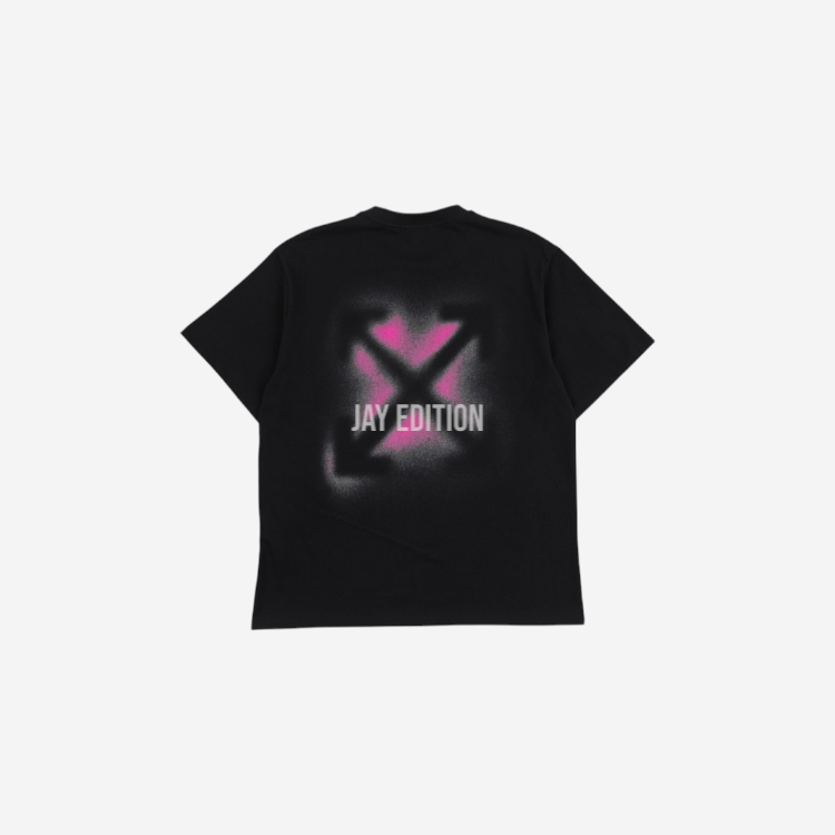 오프화이트 스텐실 백로고 반팔티