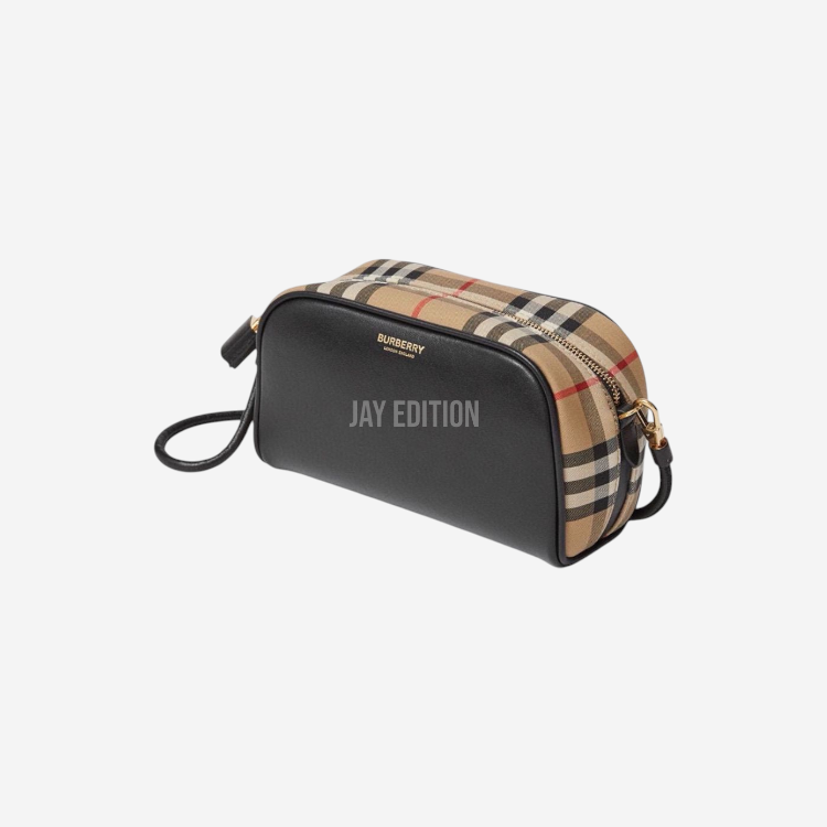 버버리 레더 빈티지 체크 크로스바디백