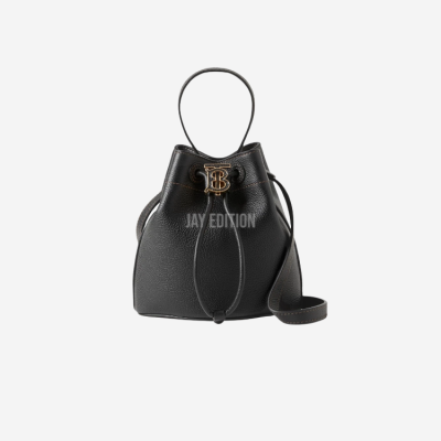 버버리 그레인 TB 레더 버킷백 미니/스몰